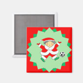 Voetbal Kerstcadeau Kousenstopper Magneet (Voorkant / Achterkant)