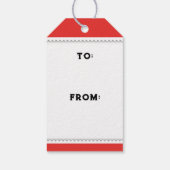 Voetbal Kerstcadeau Tags Cadeaulabel (Achterkant)