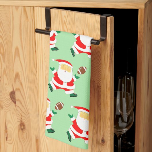 Voetbal Kerstcadeau Theedoek (Derde Gevouwen)