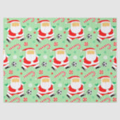 Voetbal Kerstcadeau Tissuepapier (Voorkant)