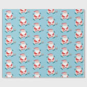 Voetbal kerstcadeaupapier cadeaupapier (Vlak)