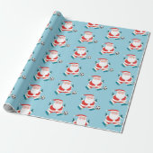 Voetbal kerstcadeaupapier cadeaupapier (Uitgerold)