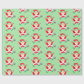Voetbal kerstcadeaupapier cadeaupapier (Vlak)