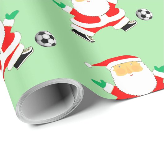 Voetbal kerstcadeaupapier cadeaupapier (Rol Hoek)