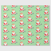 Voetbal kerstcadeaupapier cadeaupapier (Vlak)