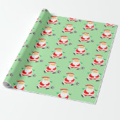 Voetbal kerstcadeaupapier cadeaupapier (Uitgerold)