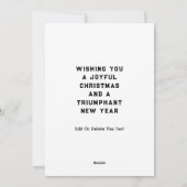 Voetbal kerstkaarten feestdagenkaart (Achterkant)