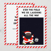 voetbal kerstkaarten feestdagenkaart (Voorkant / Achterkant)