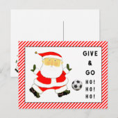 Voetbal Kerstkaarten Feestdagenkaart (Voorkant / Achterkant)