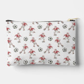 Voetbal Kerstman Gepersonaliseerde Kerst Etui (Achterkant)