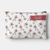 Voetbal Kerstman Gepersonaliseerde Kerst Etui (Voorkant)