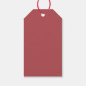 Voetbal Kerstman Gepersonaliseerde Kerstmis Cadeaulabel (Achterkant)