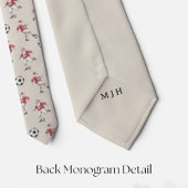 Voetbal Kerstman Kerst stropdas met Monogram