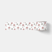 Voetbal Kerstman Kerstmis Grosgrain Lint (Voorkant)