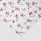 Voetbal Kerstman Kerstmis Tissuepapier (Detail)