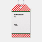 Voetbal Kerstmis Cadeaulabel (Achterkant)