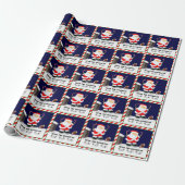 Voetbal Kerstmis Cadeaupapier (Uitgerold)