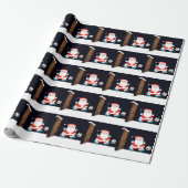 Voetbal Kerstmis Cadeaupapier (Uitgerold)