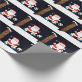 Voetbal Kerstmis Cadeaupapier (Hoek)