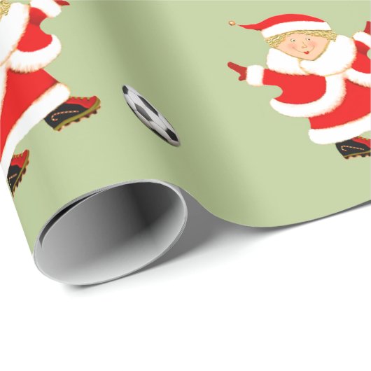 Voetbal Kerstmis Cadeaupapier (Rol Hoek)