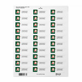 Voetbal Kerstmis Etiket (Full Sheet)