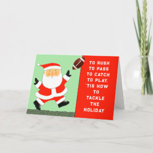 Voetbal Kerstmis Feestdagen Kaart