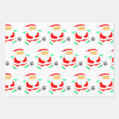Voetbal Kerstmis Inpakpapier Vel (Voorkant 2)