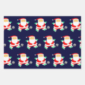 Voetbal Kerstmis Inpakpapier Vel (Voorkant)