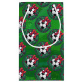 Voetbal kerstmis klein cadeauzakje (Achterkant)