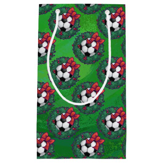 Voetbal kerstmis klein cadeauzakje (Voorkant)