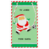 Voetbal Kerstmis Kleine Gift Bag Klein Cadeauzakje (Achterkant)