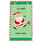 Voetbal Kerstmis Kleine Gift Bag Klein Cadeauzakje (Voorkant)