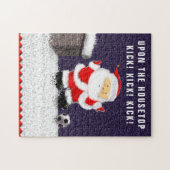Voetbal Kerstmis Legpuzzel (Horizontaal)