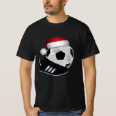 Voetbal Kerstmis T-Shirt (Voorkant)