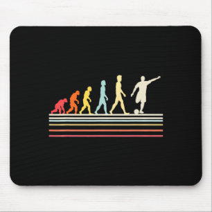 Voetbal Kick Menselijke Evolutie Retro Vintage Sti Muismat