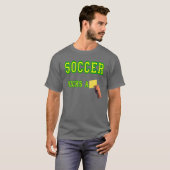 Voetbal Kicks a Yellow Card T-shirt (Voorkant volledig)