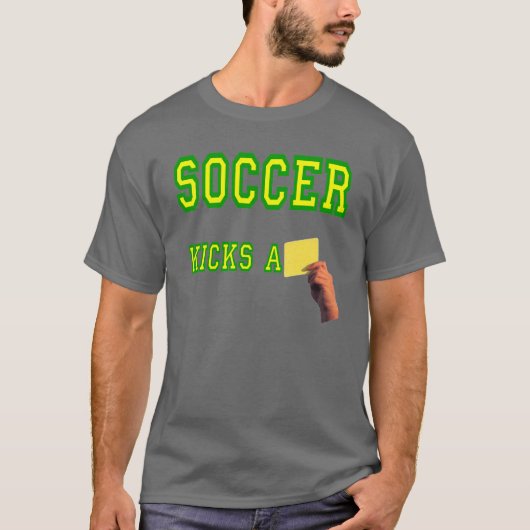 Voetbal Kicks a Yellow Card T-shirt (Voorkant)