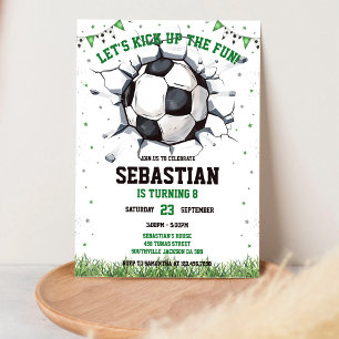 Voetbal Kicks De Fun Sport Kinderen Verjaardag Kaart