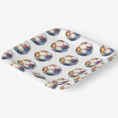 Voetbal Kids Verjaardagspapier Borden - Football Papieren Bordje (Gebogen)