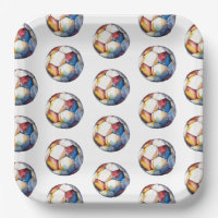 Voetbal Kids Verjaardagspapier Borden - Football