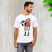 Voetbal Kind Mannen T-Shirt