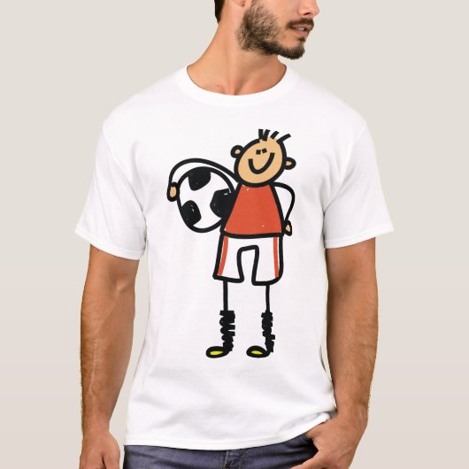 Voetbal Kind Mannen T-Shirt (Voorkant)