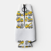 Voetbal Kinder Football Bouwwagens Flesjeskoeler (Achterkant)