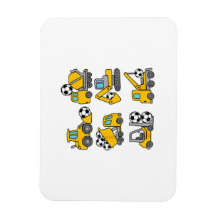 Voetbal Kinder Football Bouwwagens Magneet
