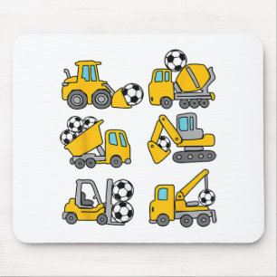 Voetbal Kinder Football Bouwwagens Muismat