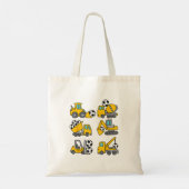Voetbal Kinder Football Bouwwagens Tote Bag (Achterkant)
