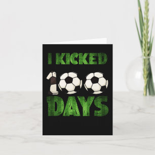 Voetbal Kinder Ik schopte mijn weg door 100 dagen Kaart