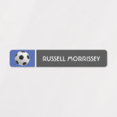 Voetbal Kinder naam kleurrijk Labels (Design 1)