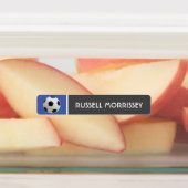 Voetbal Kinder naam kleurrijk Labels (Aangebracht)