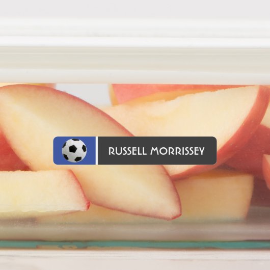 Voetbal Kinder naam kleurrijk Labels (Aangebracht)